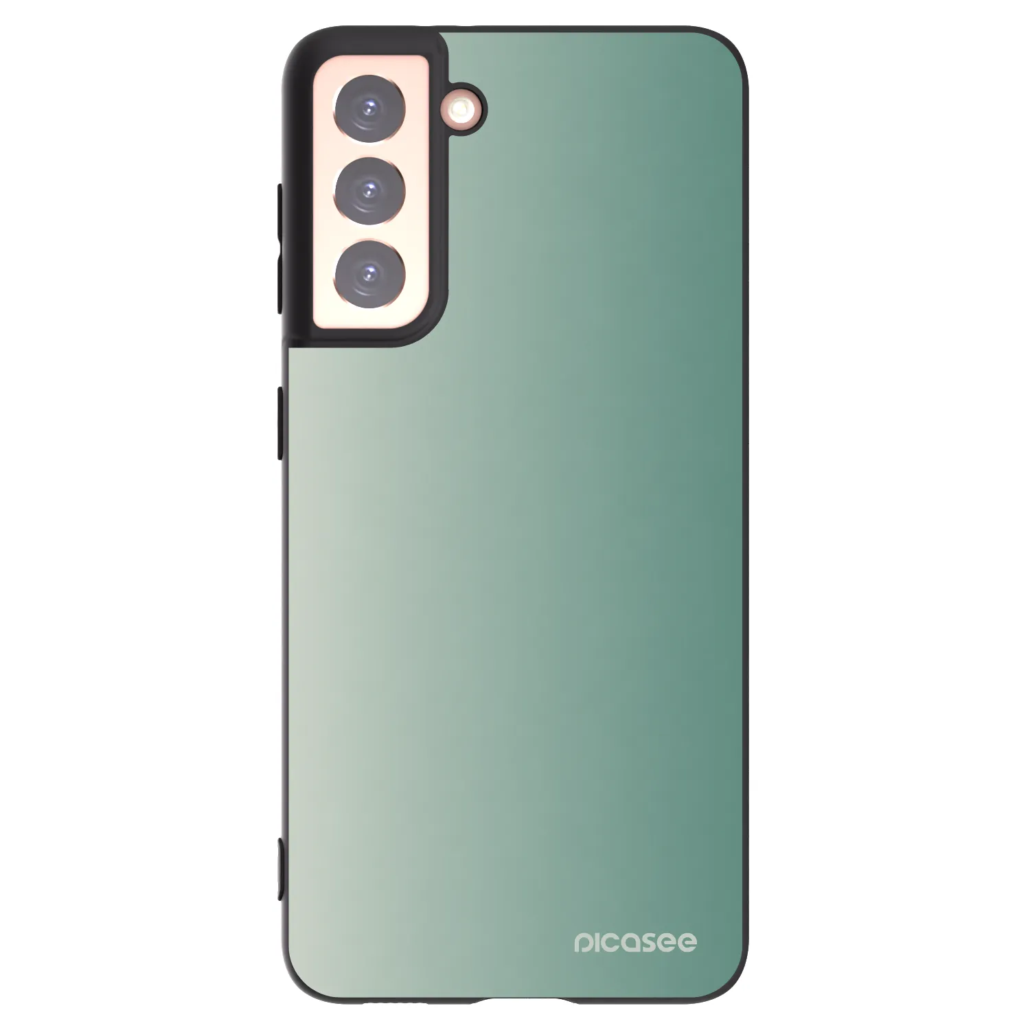 Picasee Μαύρη θήκη σιλικόνης για Samsung Galaxy S21 5G G991B - Misty Sage