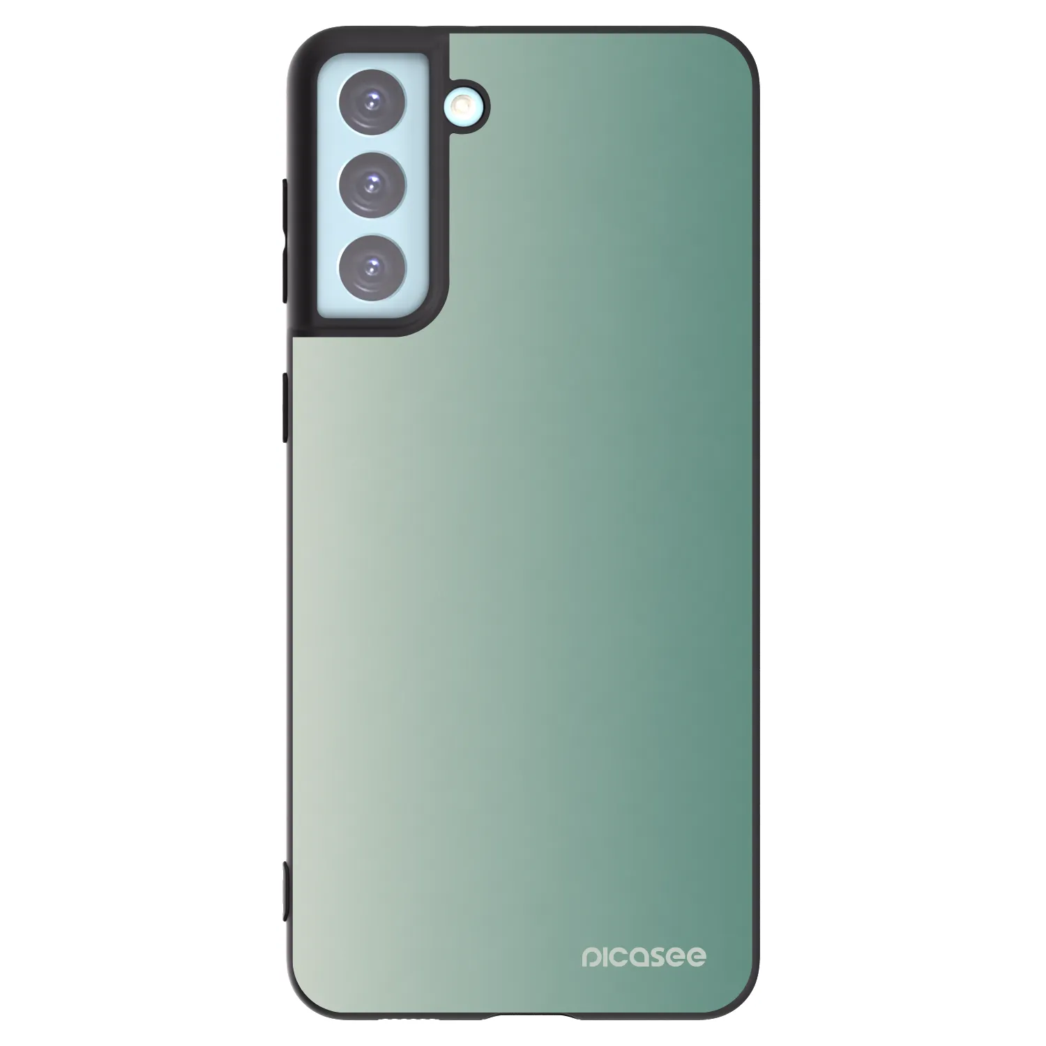 Picasee Μαύρη θήκη σιλικόνης για Samsung Galaxy S21+ 5G G996F - Misty Sage