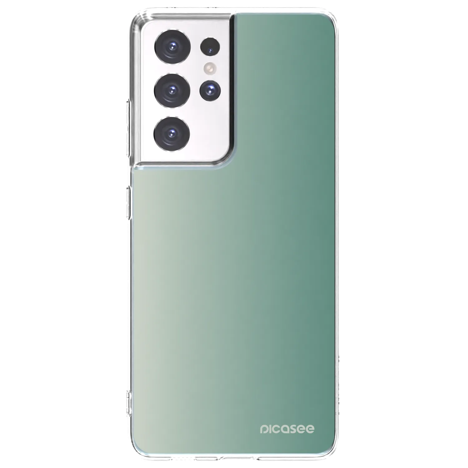 Picasee διαφανής θήκη σιλικόνης Samsung Galaxy S21 Ultra 5G G998B - Misty Sage