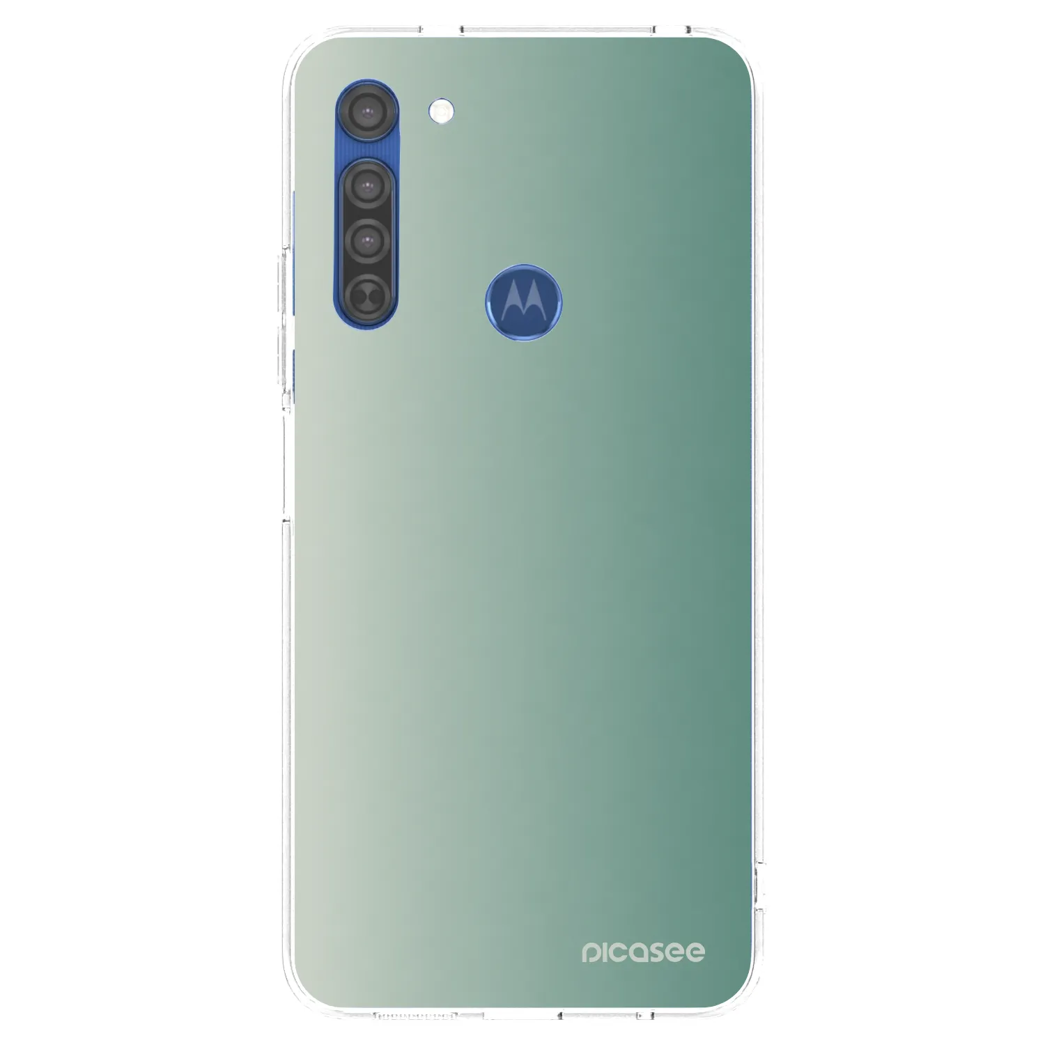 Picasee διαφανής θήκη σιλικόνης Motorola Moto G8 - Misty Sage
