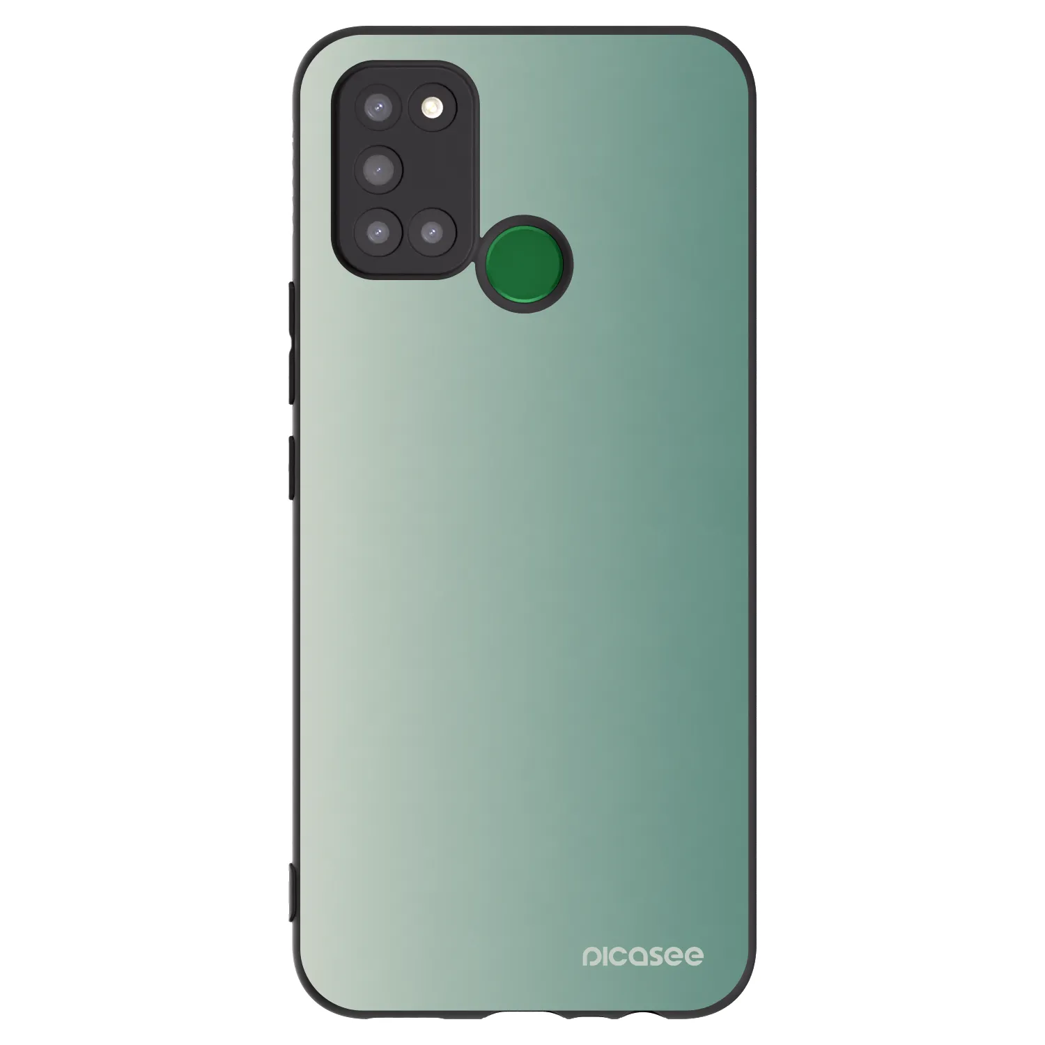 Picasee Μαύρη θήκη σιλικόνης για Realme 7i - Misty Sage
