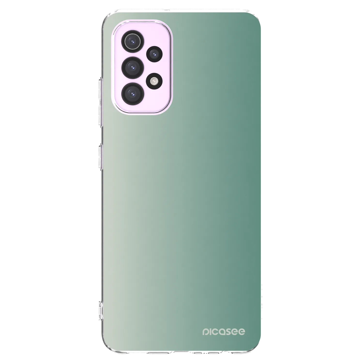 Picasee διαφανής θήκη σιλικόνης Samsung Galaxy A32 5G A326B - Misty Sage