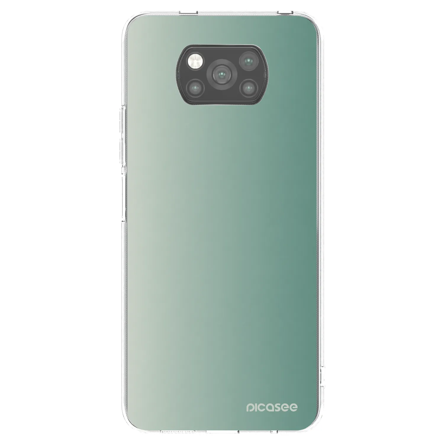 Picasee Μαύρη θήκη σιλικόνης για Xiaomi Poco X3 Pro - Misty Sage