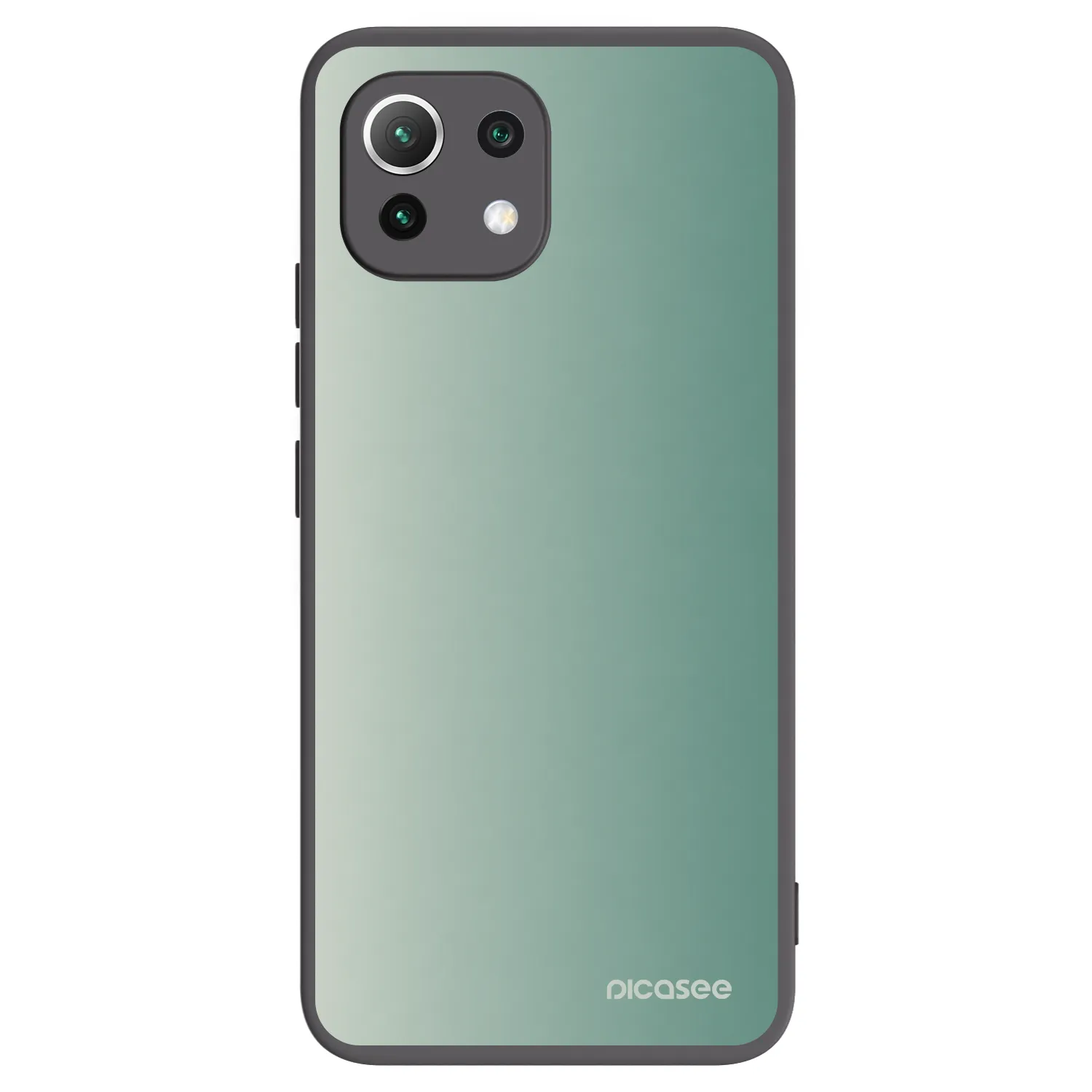 Picasee Μαύρη θήκη σιλικόνης για Xiaomi Mi 11 Lite - Misty Sage