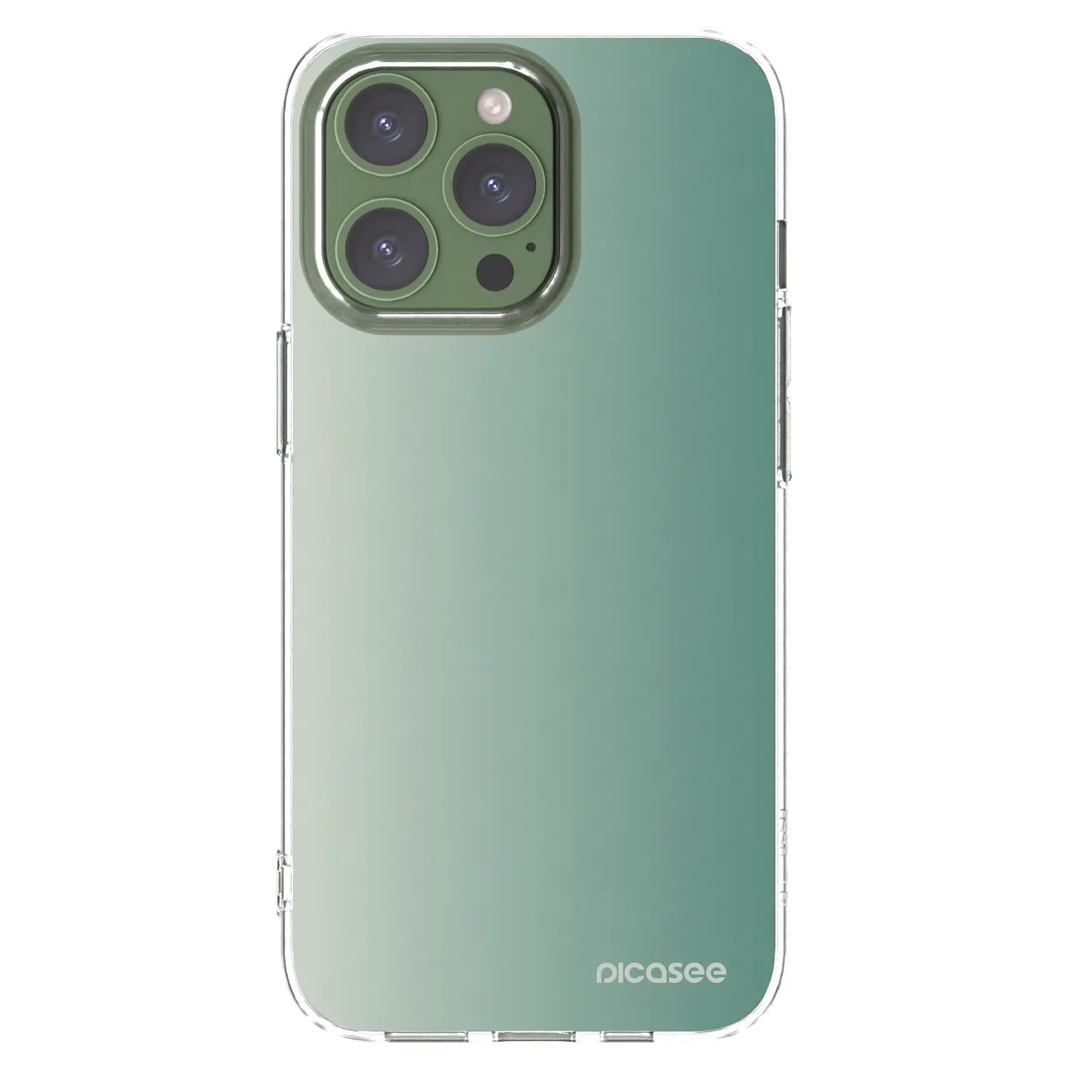 Picasee διαφανής θήκη σιλικόνης Apple iPhone 13 Pro - Misty Sage