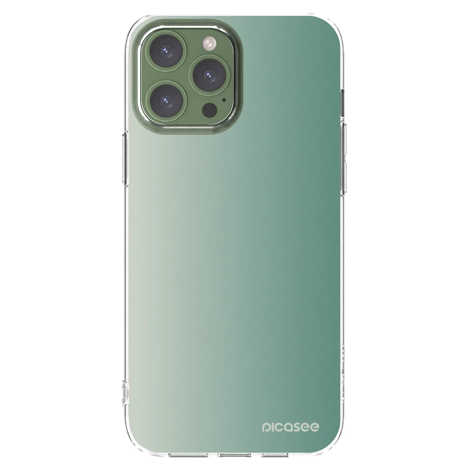 Picasee διαφανής θήκη σιλικόνης Apple iPhone 13 Pro Max - Misty Sage