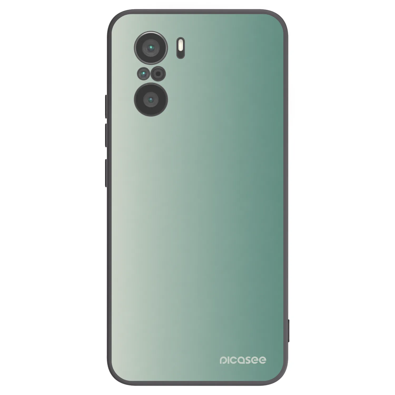 Picasee Μαύρη θήκη σιλικόνης για Xiaomi Poco F3 - Misty Sage