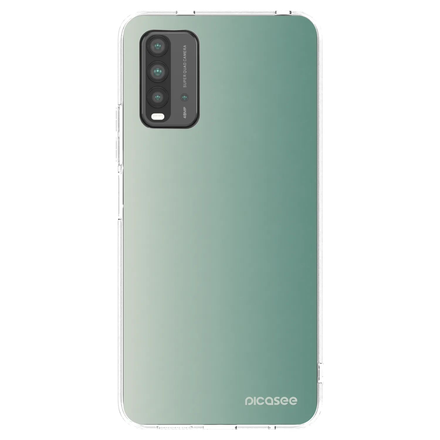 Picasee Μαύρη θήκη σιλικόνης για Xiaomi Redmi 9T - Misty Sage