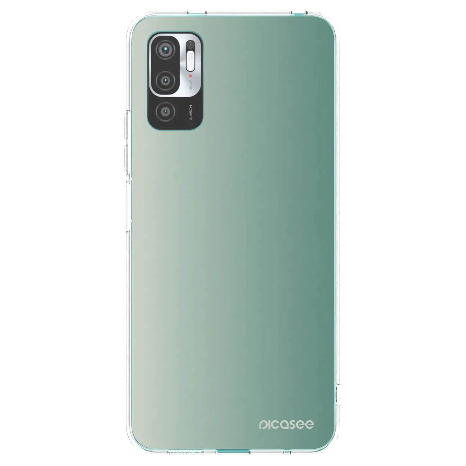 Picasee διαφανής θήκη σιλικόνης Xiaomi Redmi Note 10 5G - Misty Sage