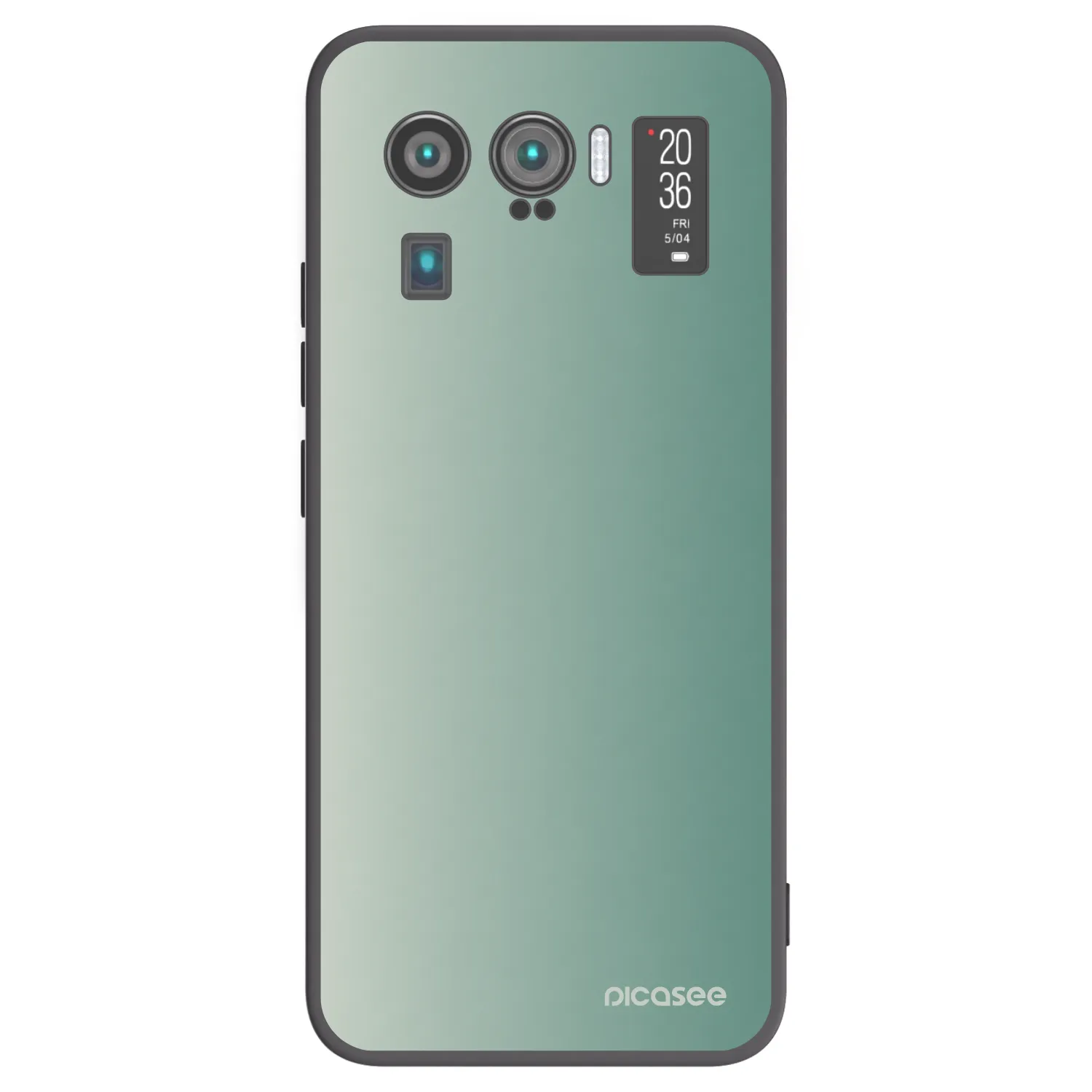 Picasee Μαύρη θήκη σιλικόνης για Xiaomi Mi 11 Ultra - Misty Sage
