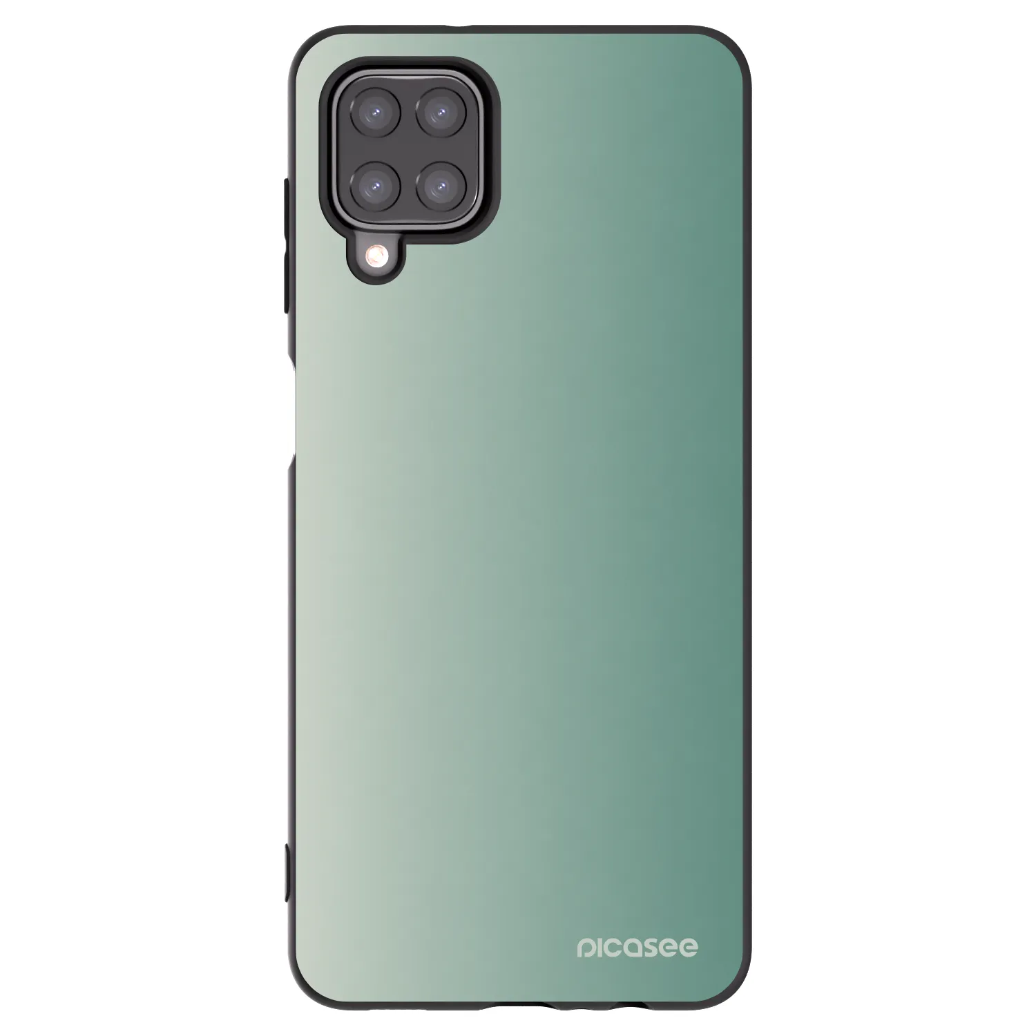Picasee Μαύρη θήκη σιλικόνης για Samsung Galaxy M12 M127F - Misty Sage