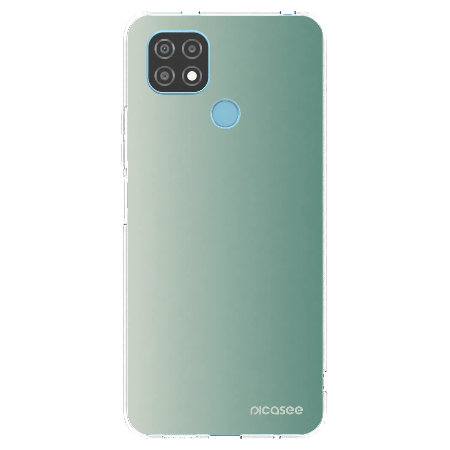 Picasee διαφανής θήκη σιλικόνης Realme C21 - Misty Sage
