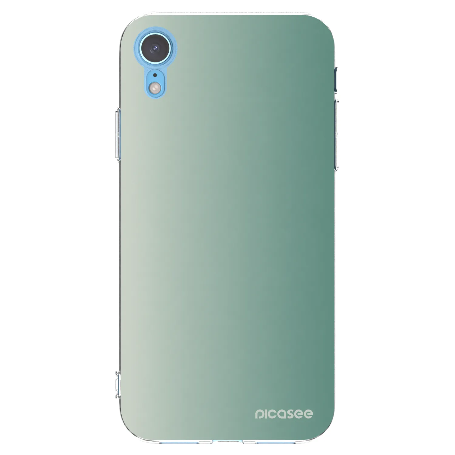 Picasee διαφανής θήκη σιλικόνης Apple iPhone XR - Misty Sage