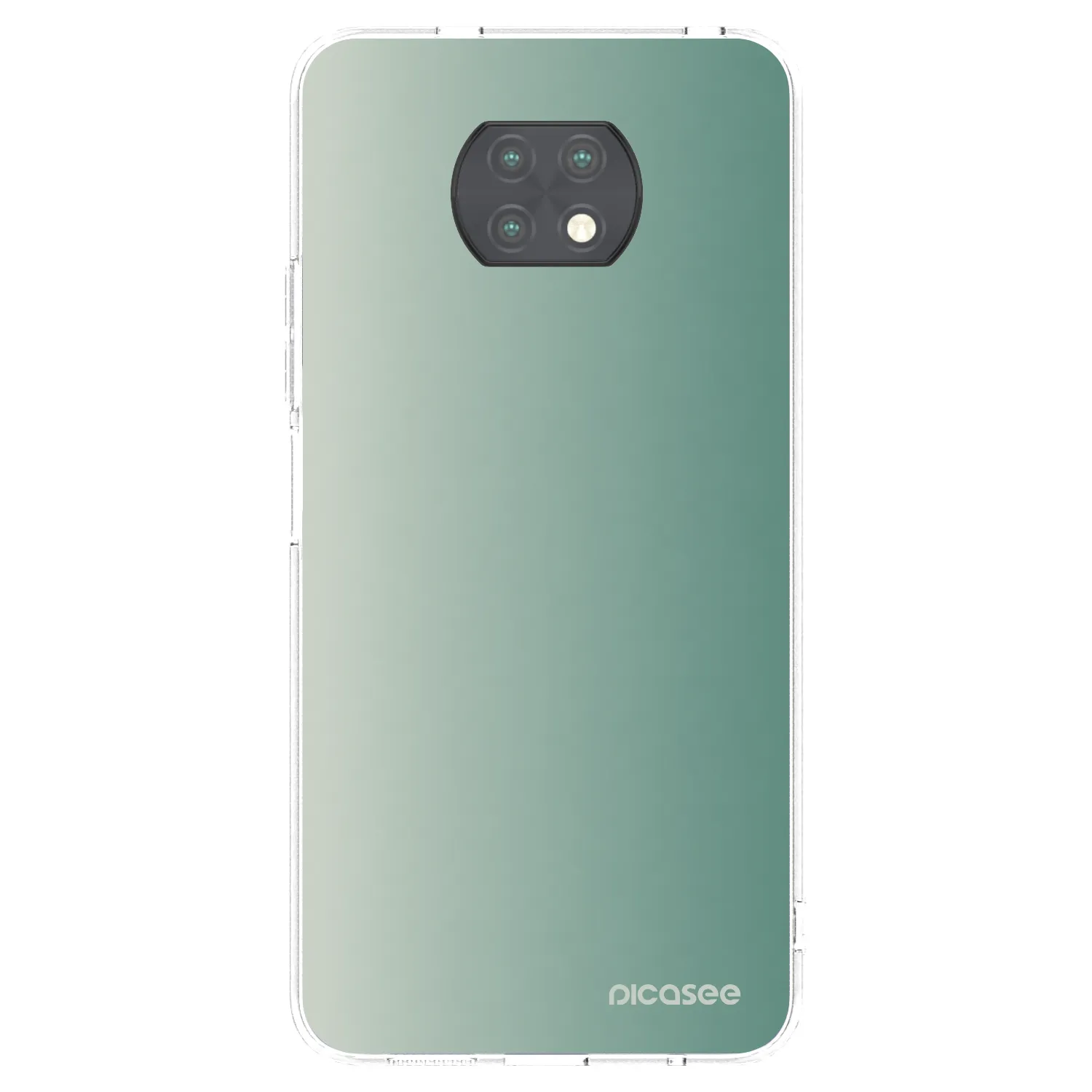 Picasee διαφανής θήκη σιλικόνης Xiaomi Redmi Note 9T - Misty Sage