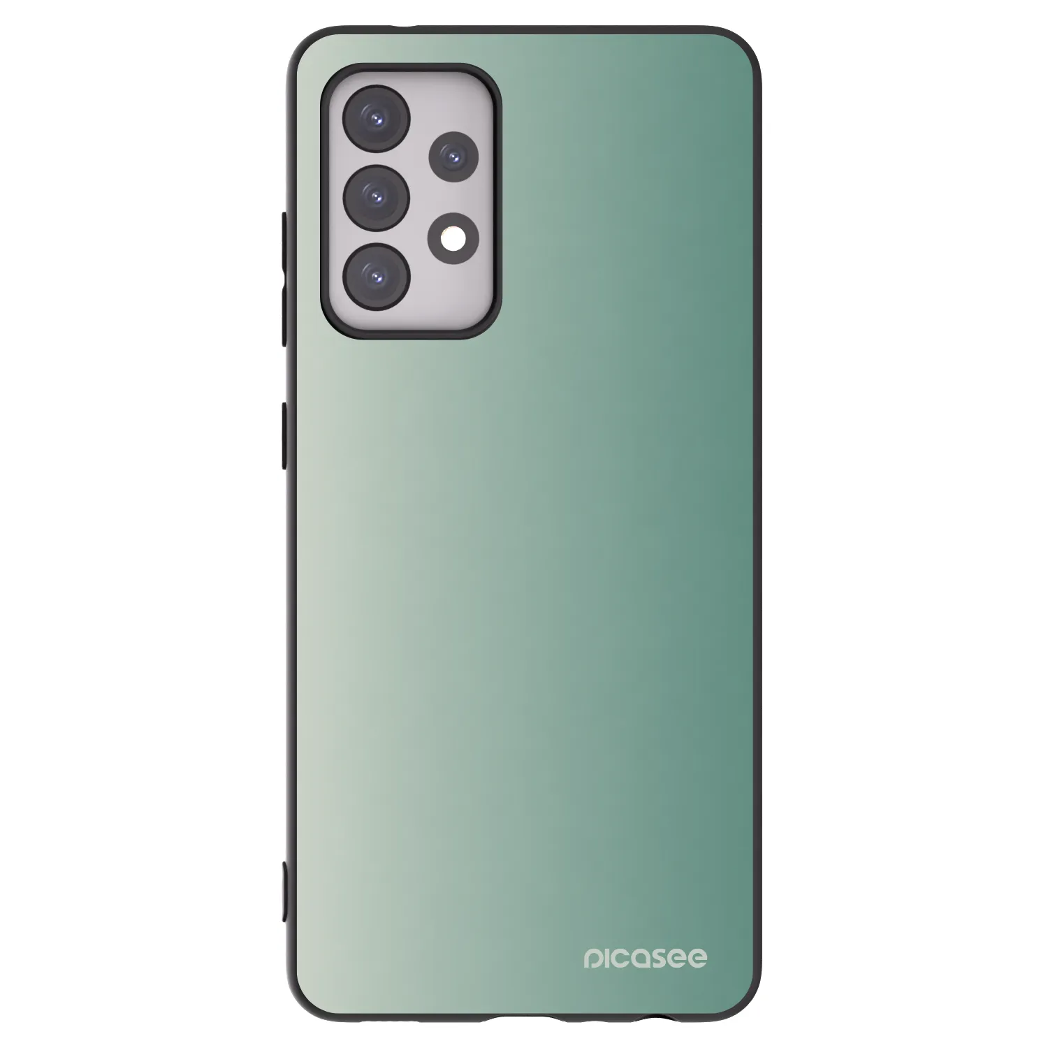 Picasee Μαύρη θήκη σιλικόνης για Samsung Galaxy A52s 5G A528B - Misty Sage