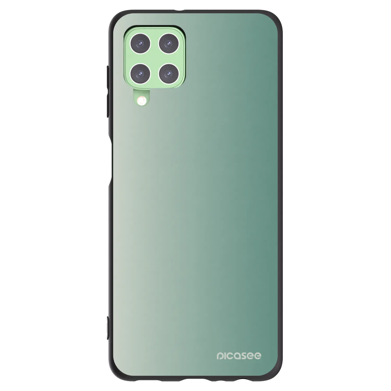 Picasee Μαύρη θήκη σιλικόνης για Samsung Galaxy A22 A225F 4G - Misty Sage