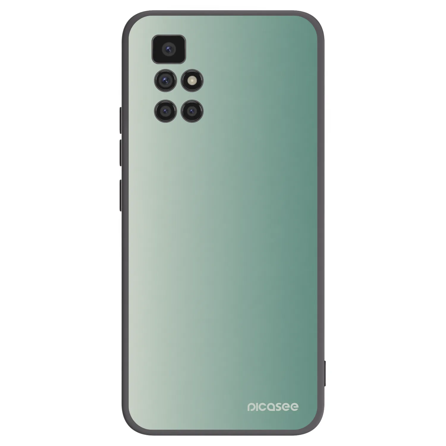 Picasee Μαύρη θήκη σιλικόνης για Xiaomi Redmi 10 - Misty Sage