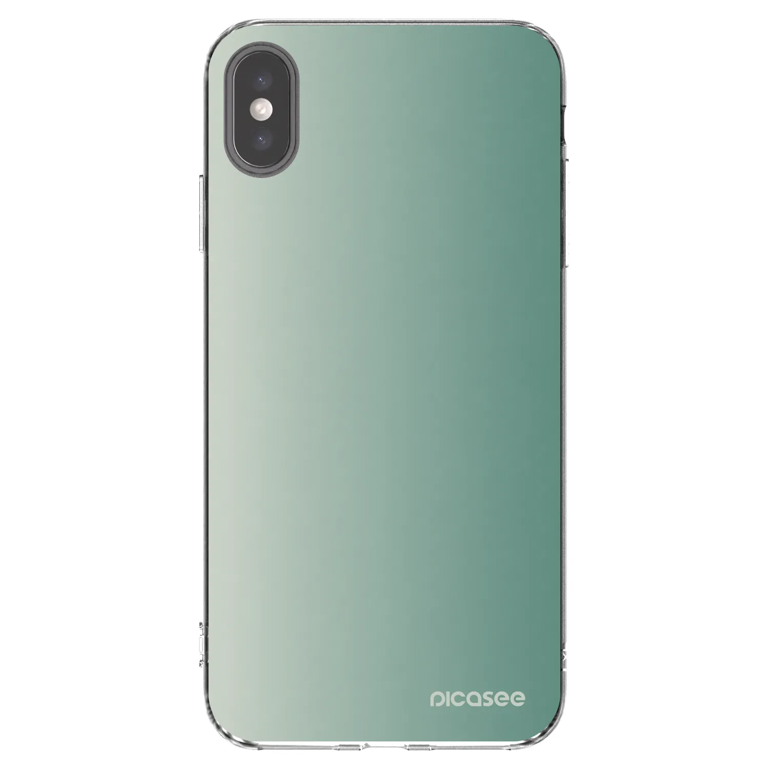 Picasee διαφανής θήκη σιλικόνης Apple iPhone XS Max - Misty Sage