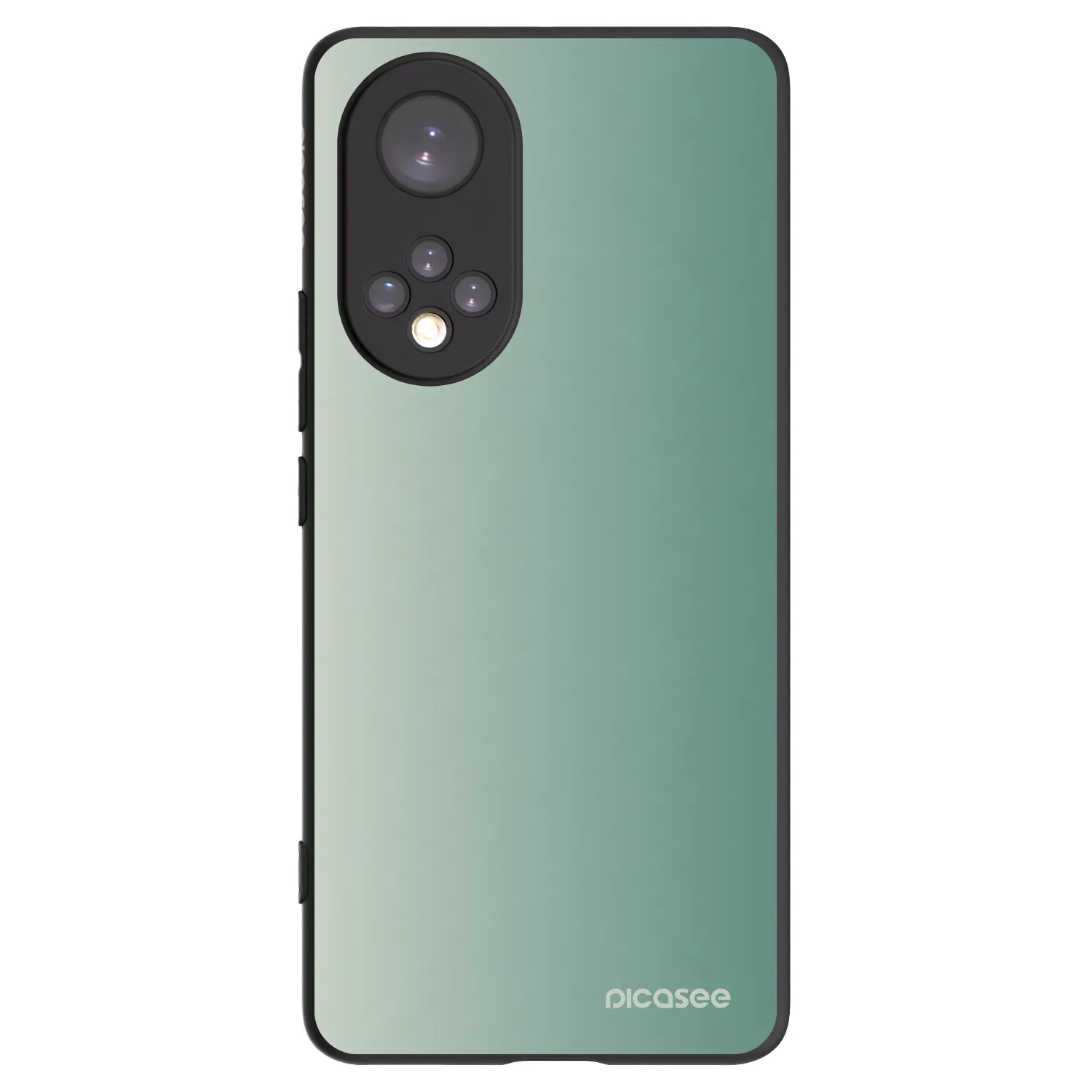 Picasee Μαύρη θήκη σιλικόνης για Honor 50 5G - Misty Sage