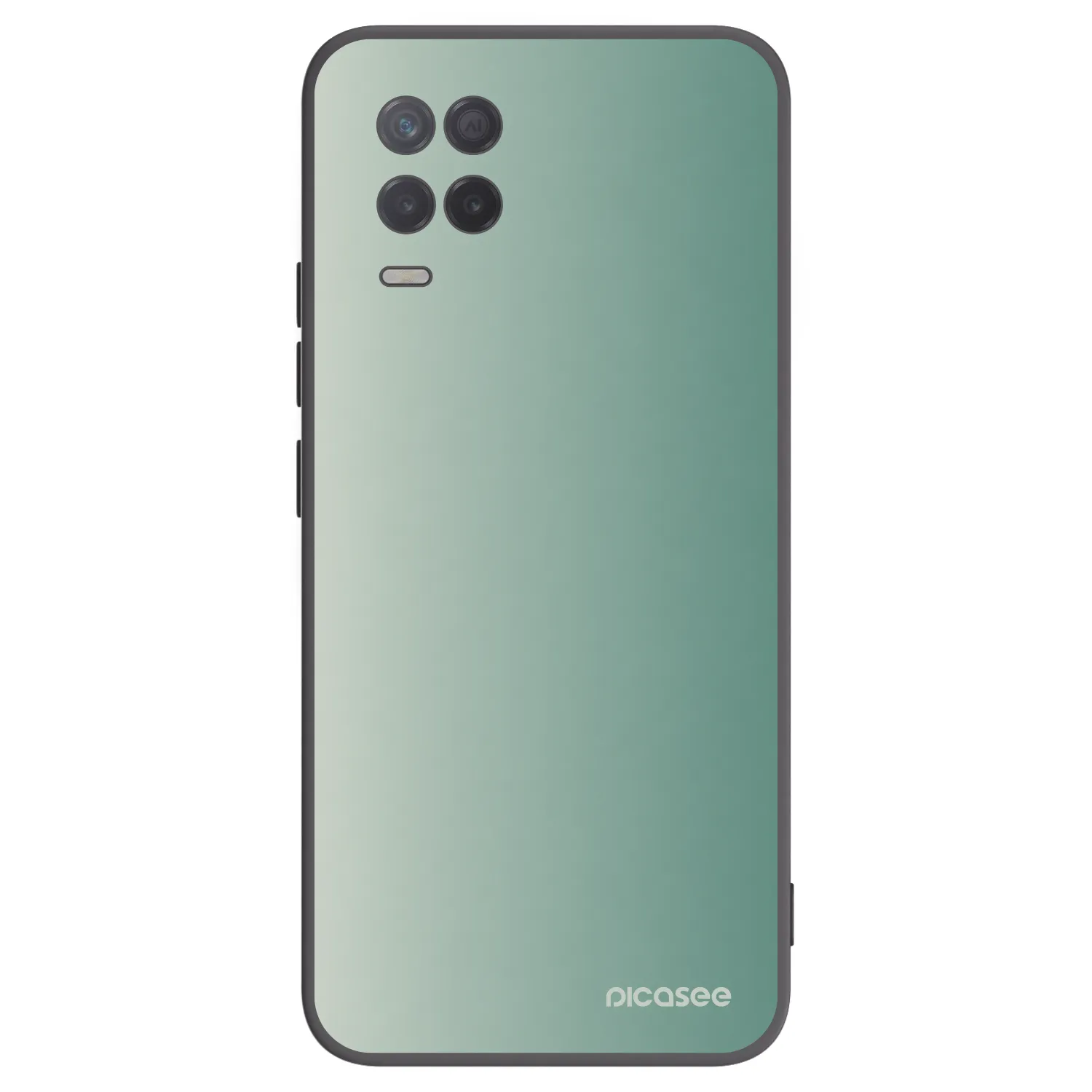Picasee Μαύρη θήκη σιλικόνης για Realme 8 5G - Misty Sage