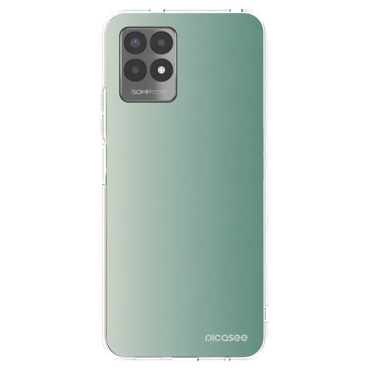 Picasee διαφανής θήκη σιλικόνης Realme 8i - Misty Sage