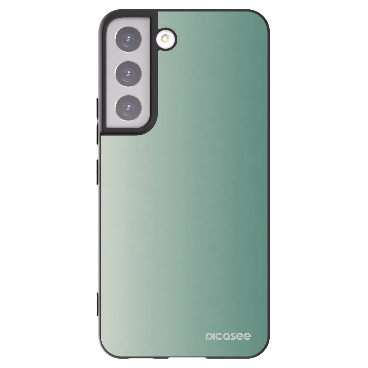 Picasee Μαύρη θήκη σιλικόνης για Samsung Galaxy S22 5G - Misty Sage