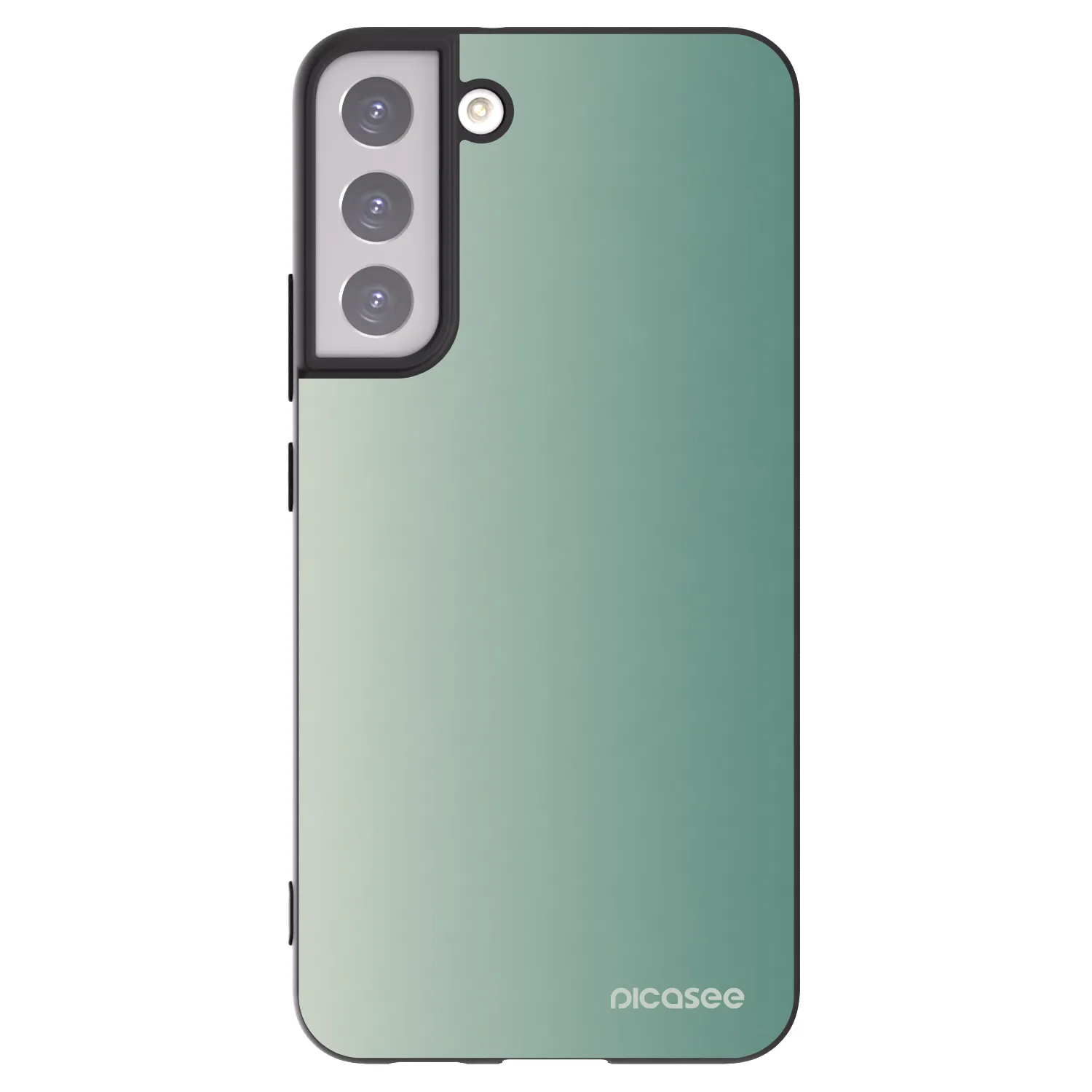 Picasee Μαύρη θήκη σιλικόνης για Samsung Galaxy S22+ 5G - Misty Sage