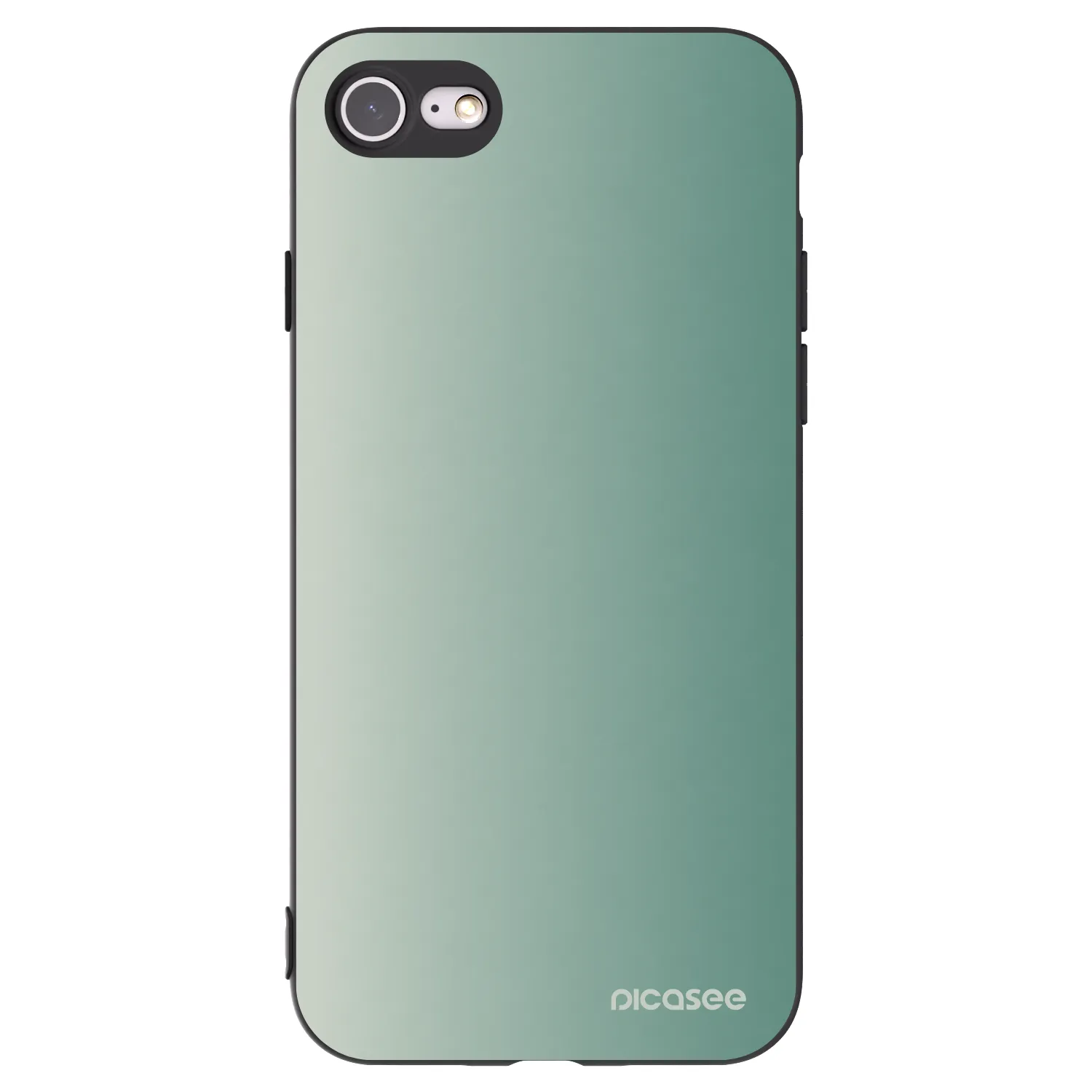 Picasee Μαύρη θήκη σιλικόνης για Apple iPhone SE 2022 - Misty Sage