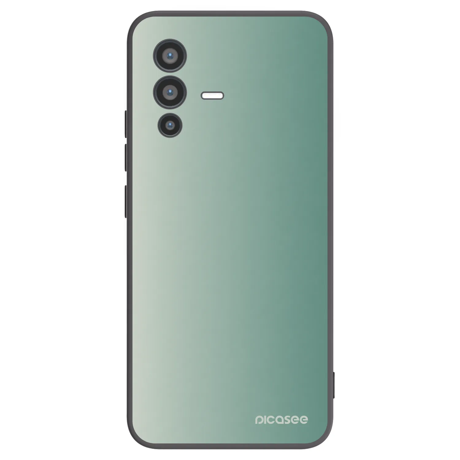 Picasee Μαύρη θήκη σιλικόνης για Vivo V23 5G - Misty Sage