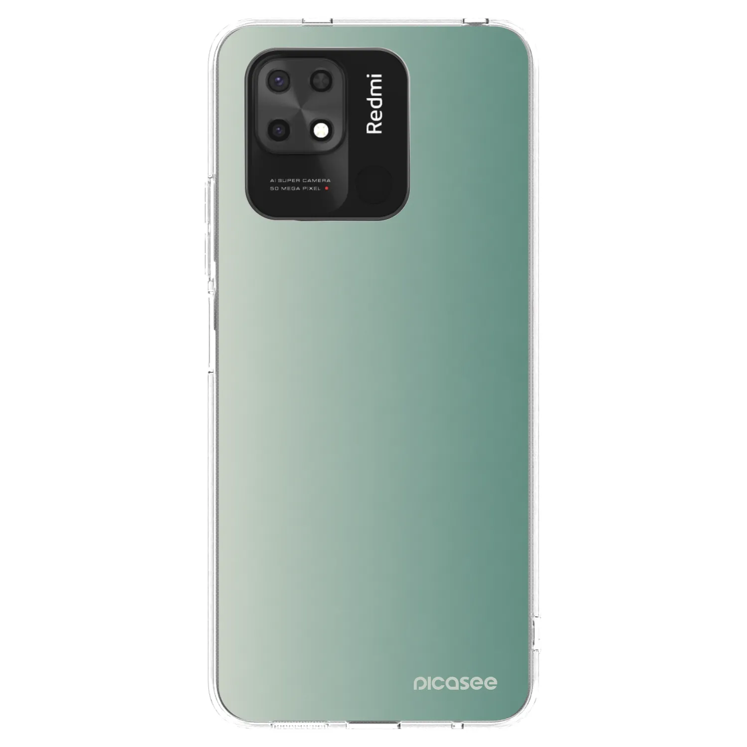 Picasee διαφανής θήκη σιλικόνης Xiaomi Redmi 10C - Misty Sage