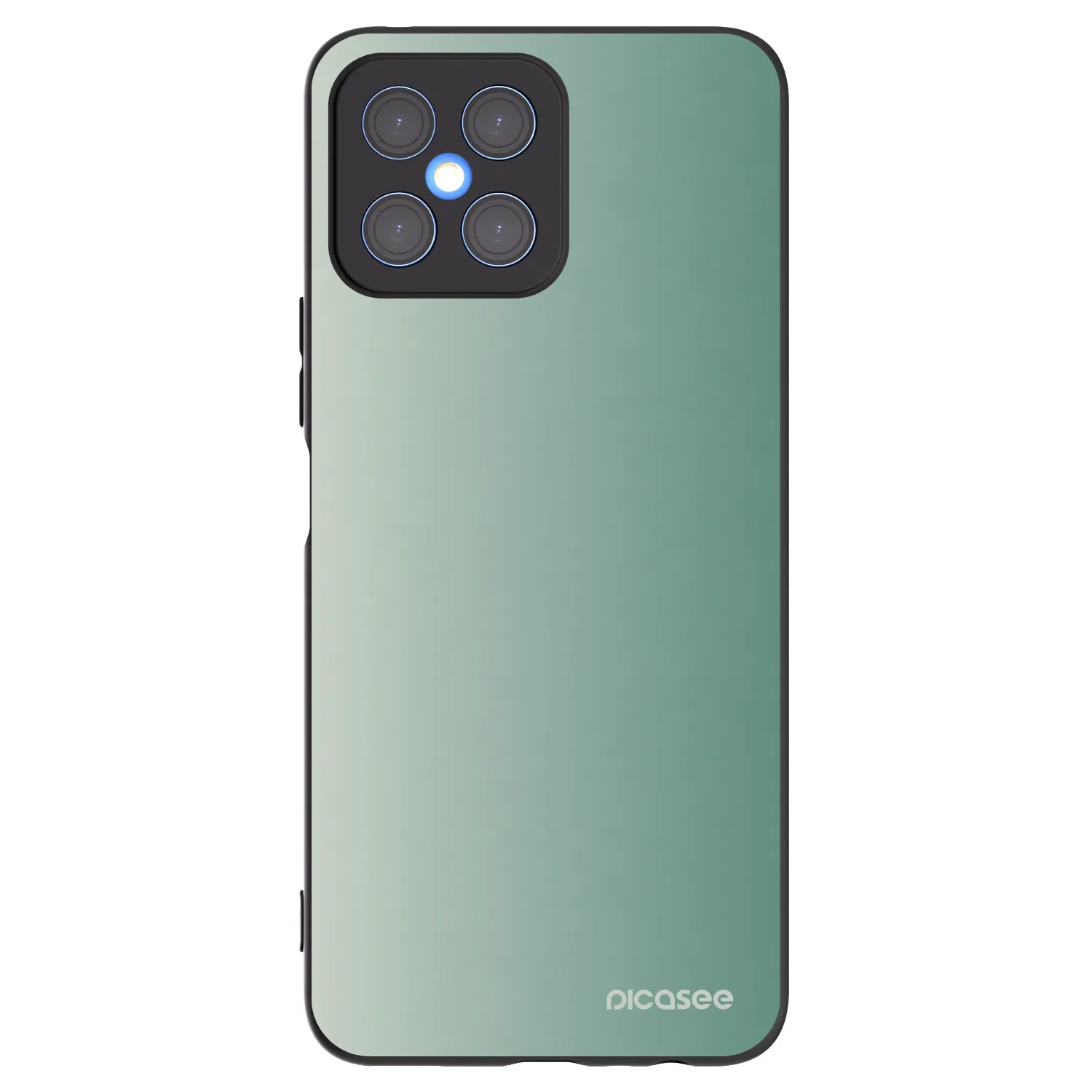 Picasee Μαύρη θήκη σιλικόνης για Honor X8 4G - Misty Sage