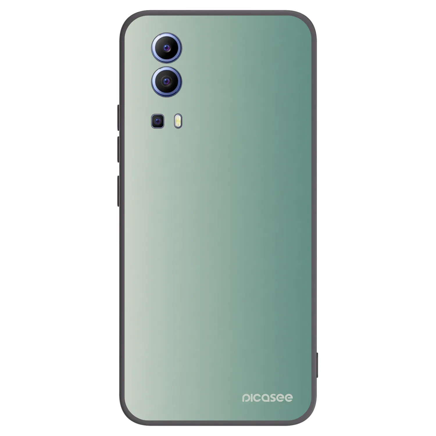 Picasee Μαύρη θήκη σιλικόνης για Vivo Y52 5G - Misty Sage