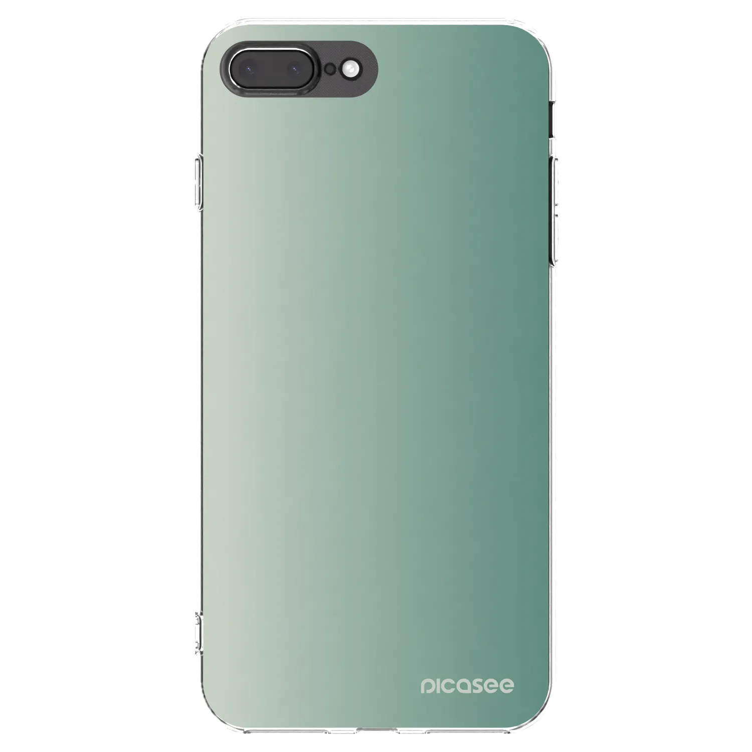 Picasee διαφανής θήκη σιλικόνης Apple iPhone 8 Plus - Misty Sage