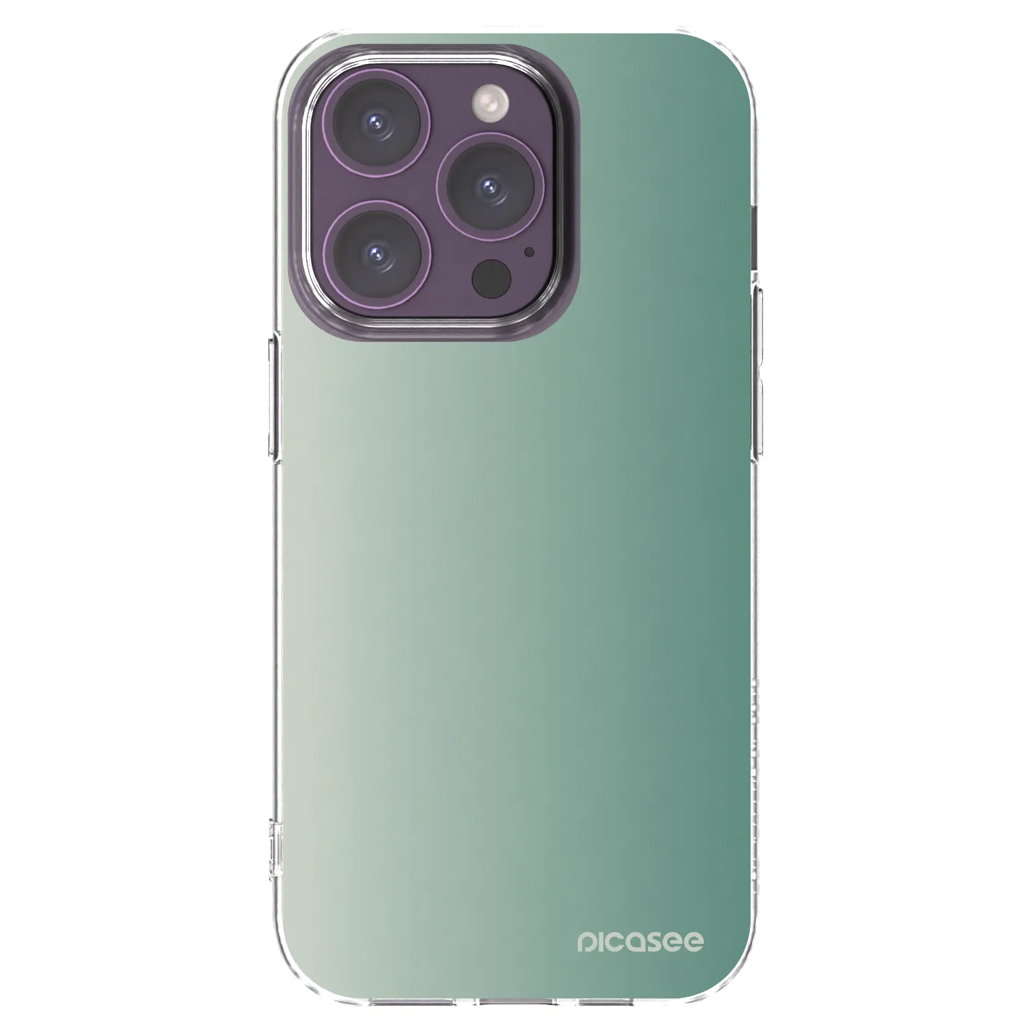 Picasee διαφανής θήκη σιλικόνης Apple iPhone 14 Pro - Misty Sage