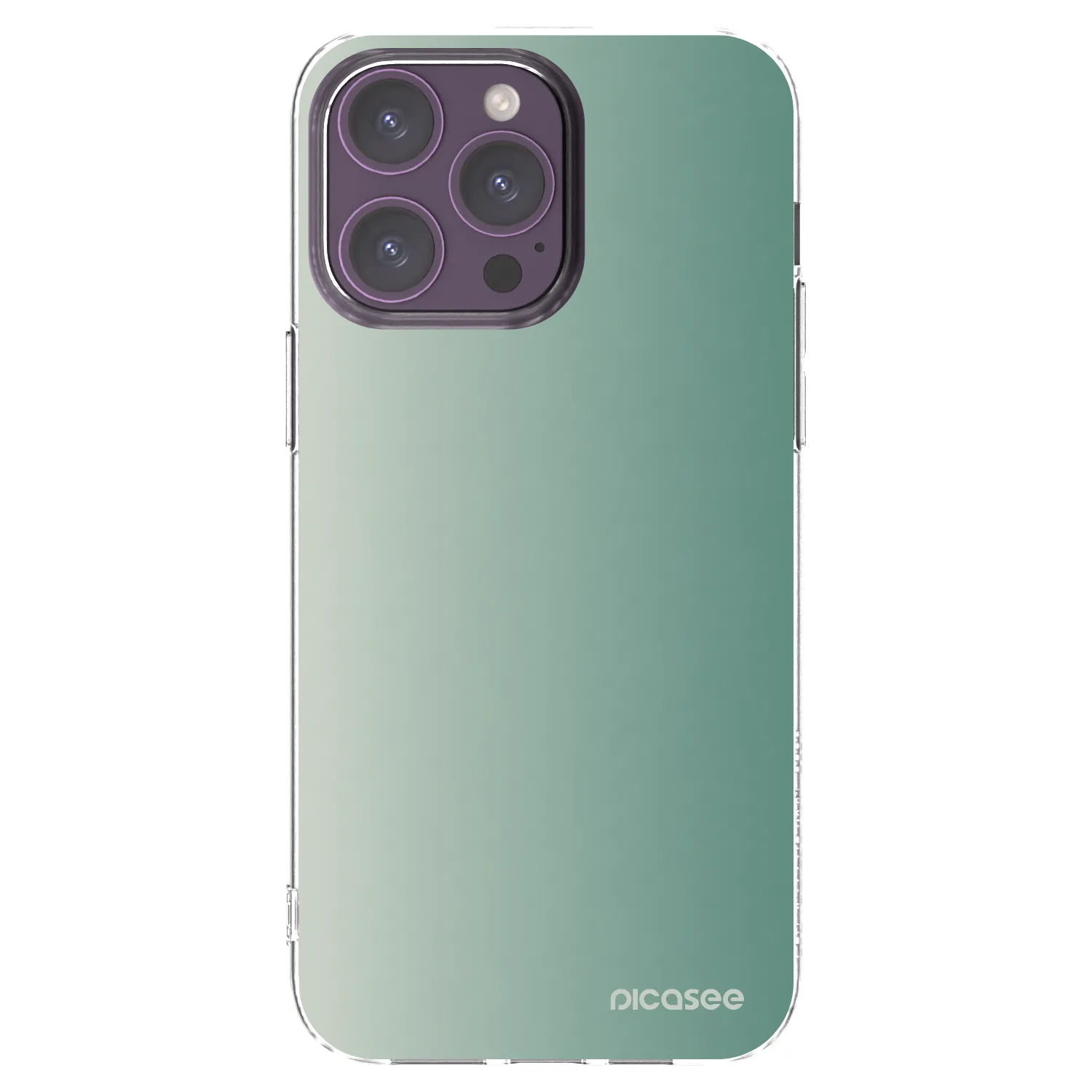 Picasee διαφανής θήκη σιλικόνης Apple iPhone 14 Pro Max - Misty Sage