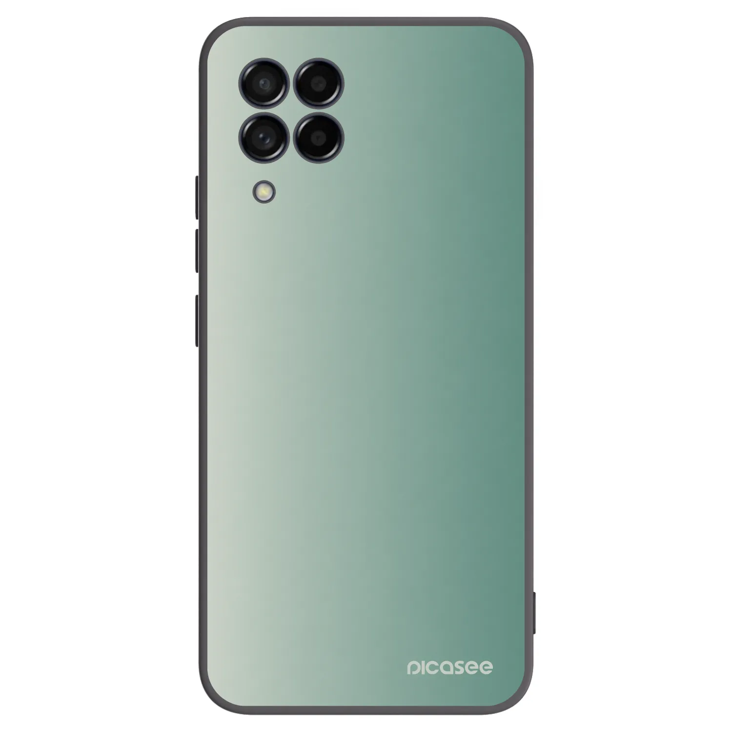 Picasee Μαύρη θήκη σιλικόνης για Samsung Galaxy M53 5G - Misty Sage