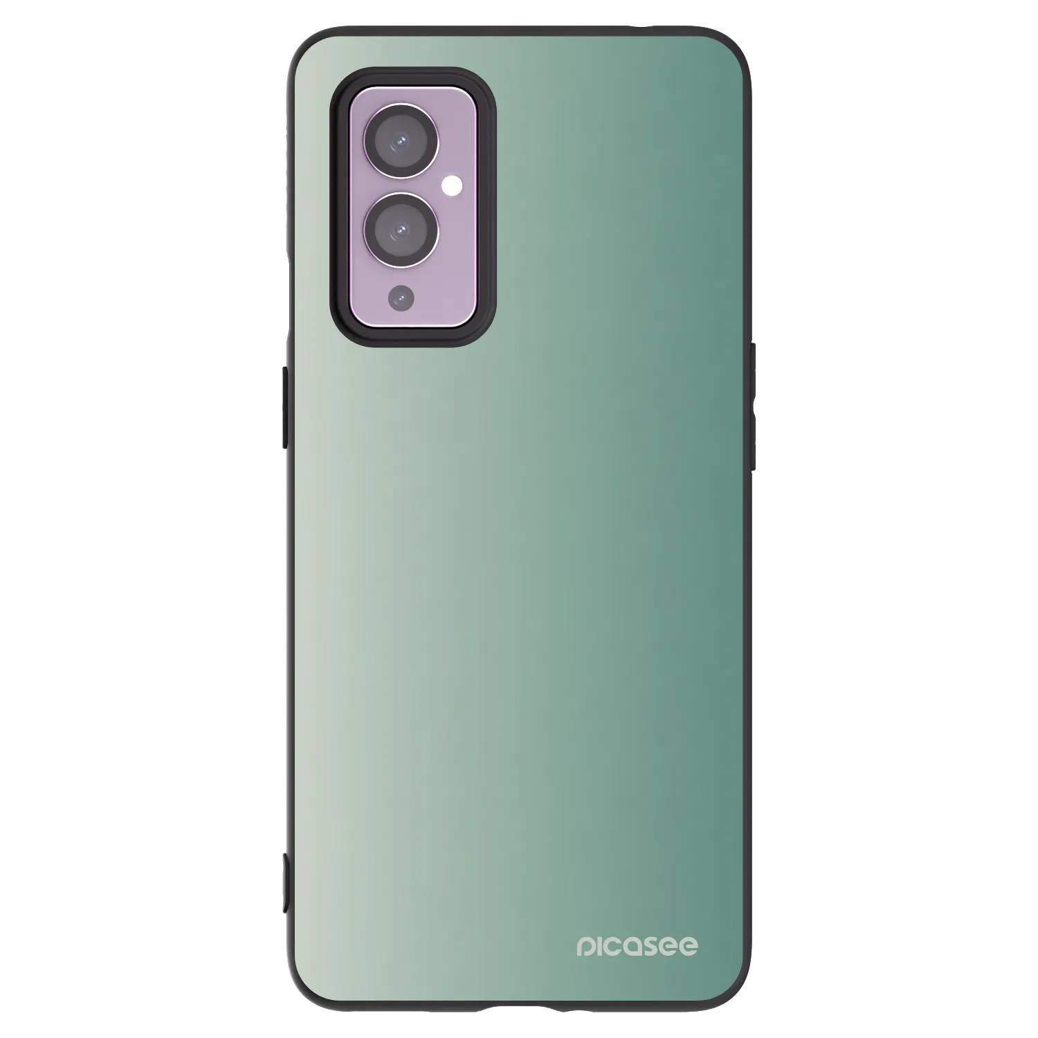 Picasee Μαύρη θήκη σιλικόνης για OnePlus 9 - Misty Sage