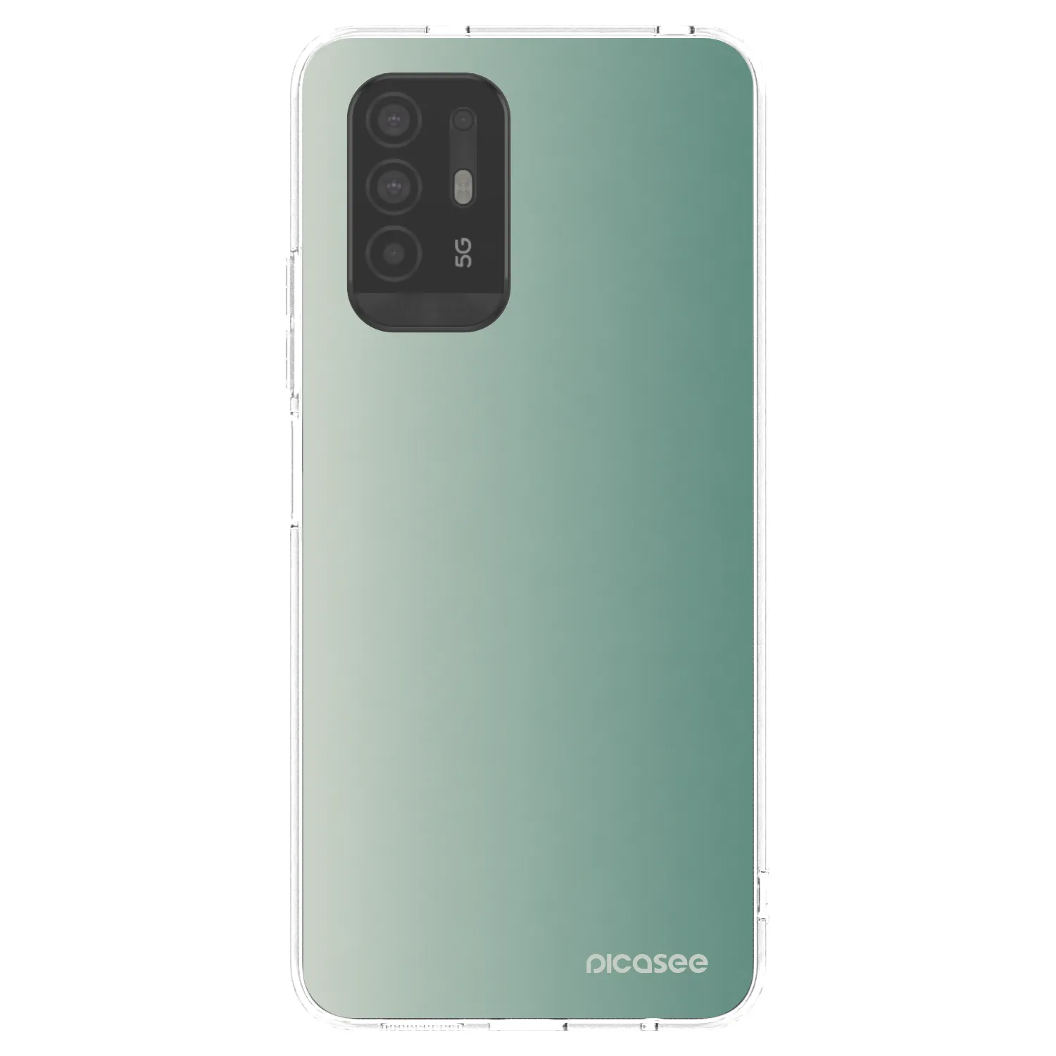 Picasee διαφανής θήκη σιλικόνης OPPO A94 5G - Misty Sage
