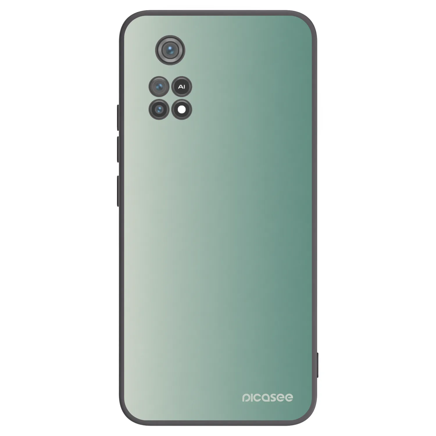 Picasee Μαύρη θήκη σιλικόνης για Xiaomi Poco M4 Pro - Misty Sage