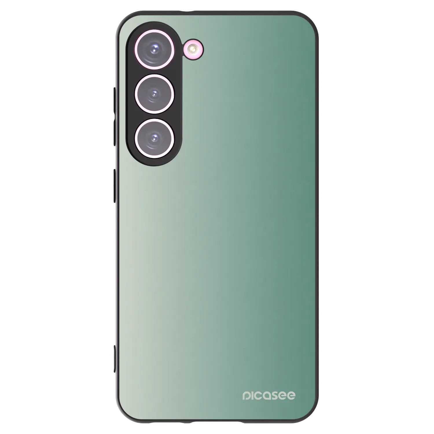Picasee Μαύρη θήκη σιλικόνης για Samsung Galaxy S23 5G - Misty Sage