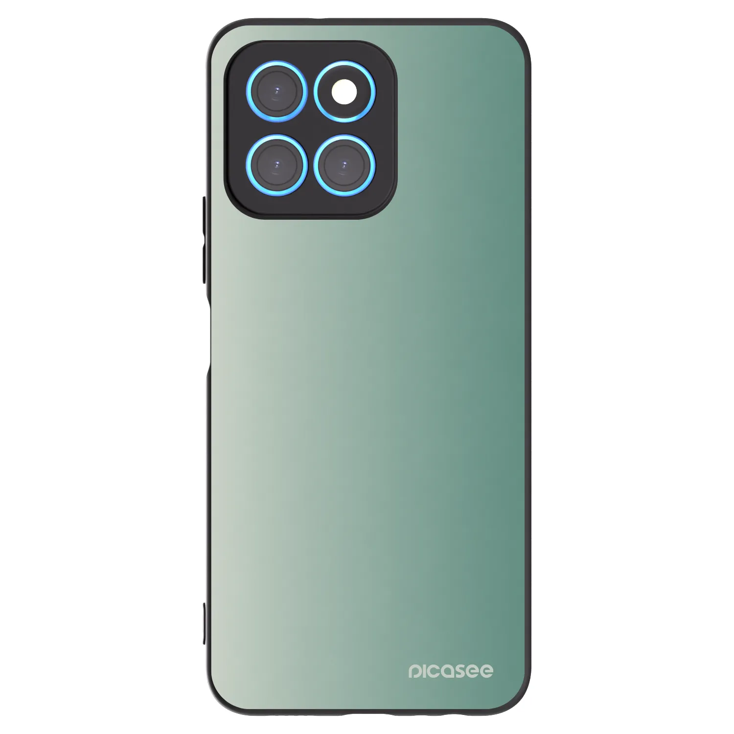 Picasee Μαύρη θήκη σιλικόνης για Honor X8 5G - Misty Sage