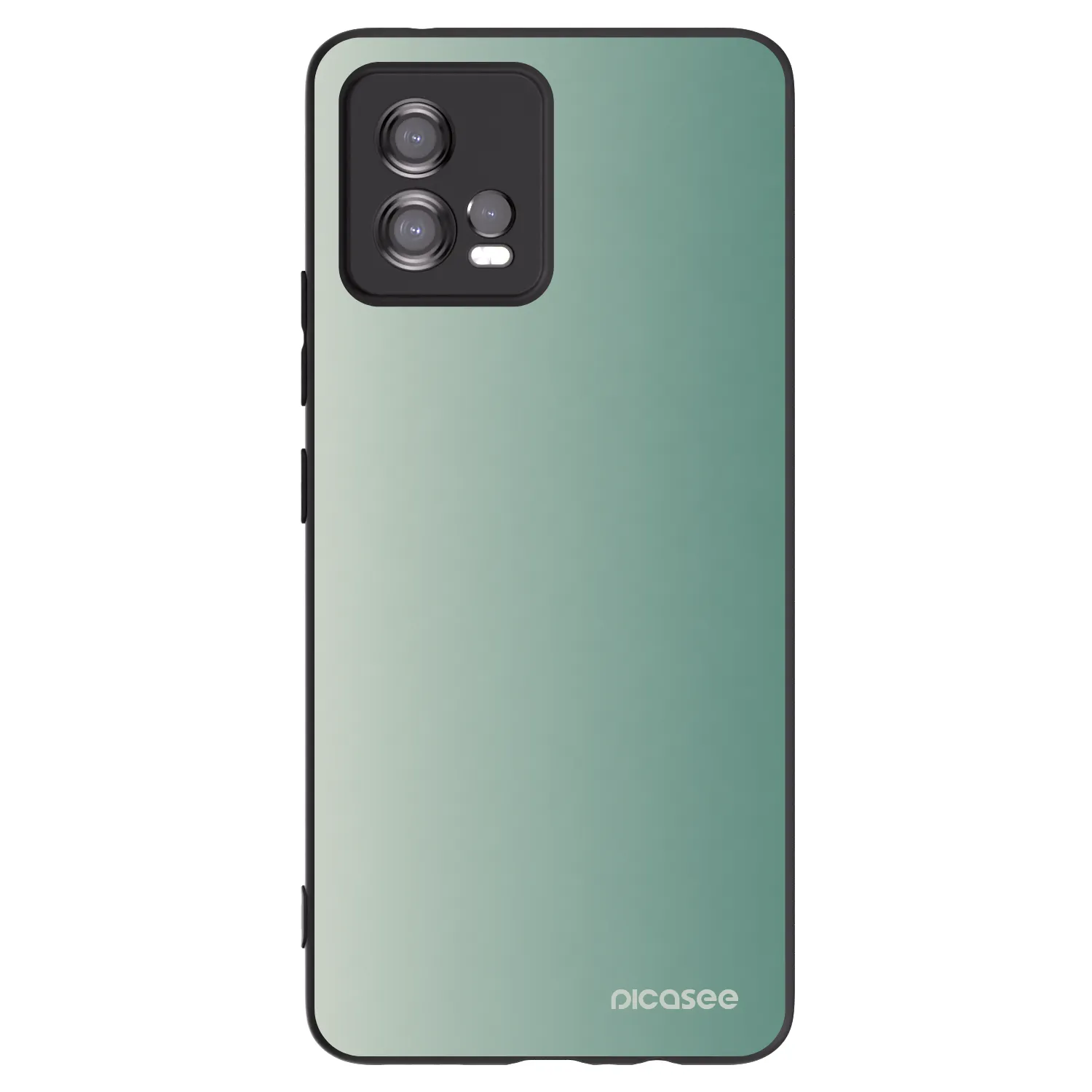 Picasee Μαύρη θήκη σιλικόνης για Motorola Moto G72 - Misty Sage