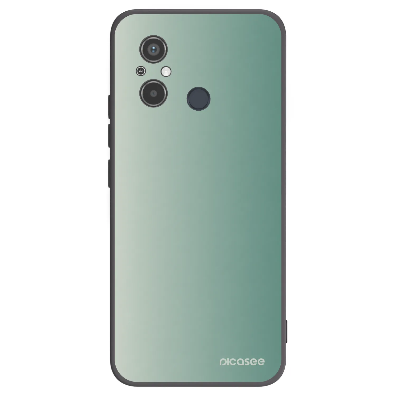 Picasee Μαύρη θήκη σιλικόνης για Xiaomi Redmi 12C - Misty Sage