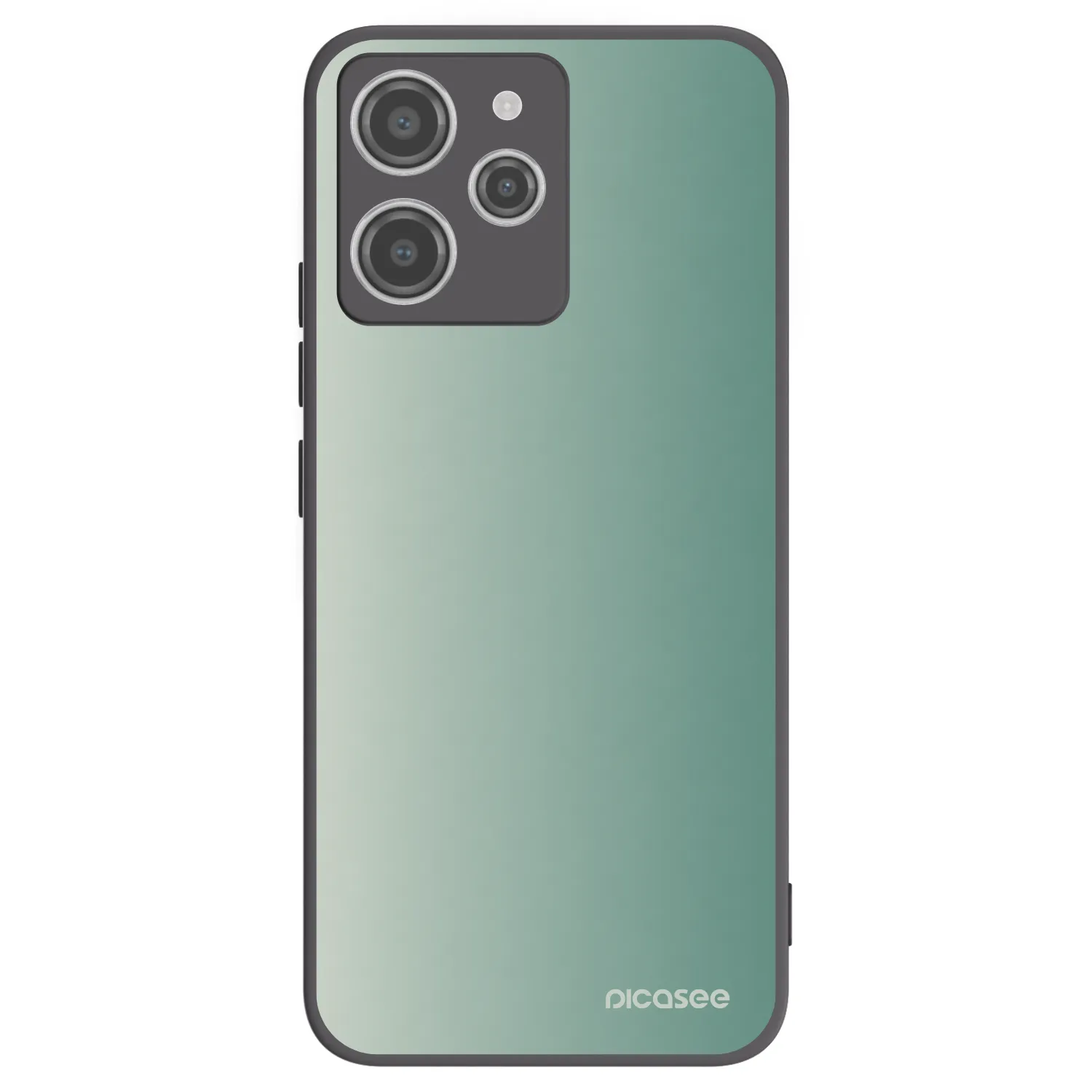 Picasee Μαύρη θήκη σιλικόνης για Xiaomi Redmi 12 4G - Misty Sage