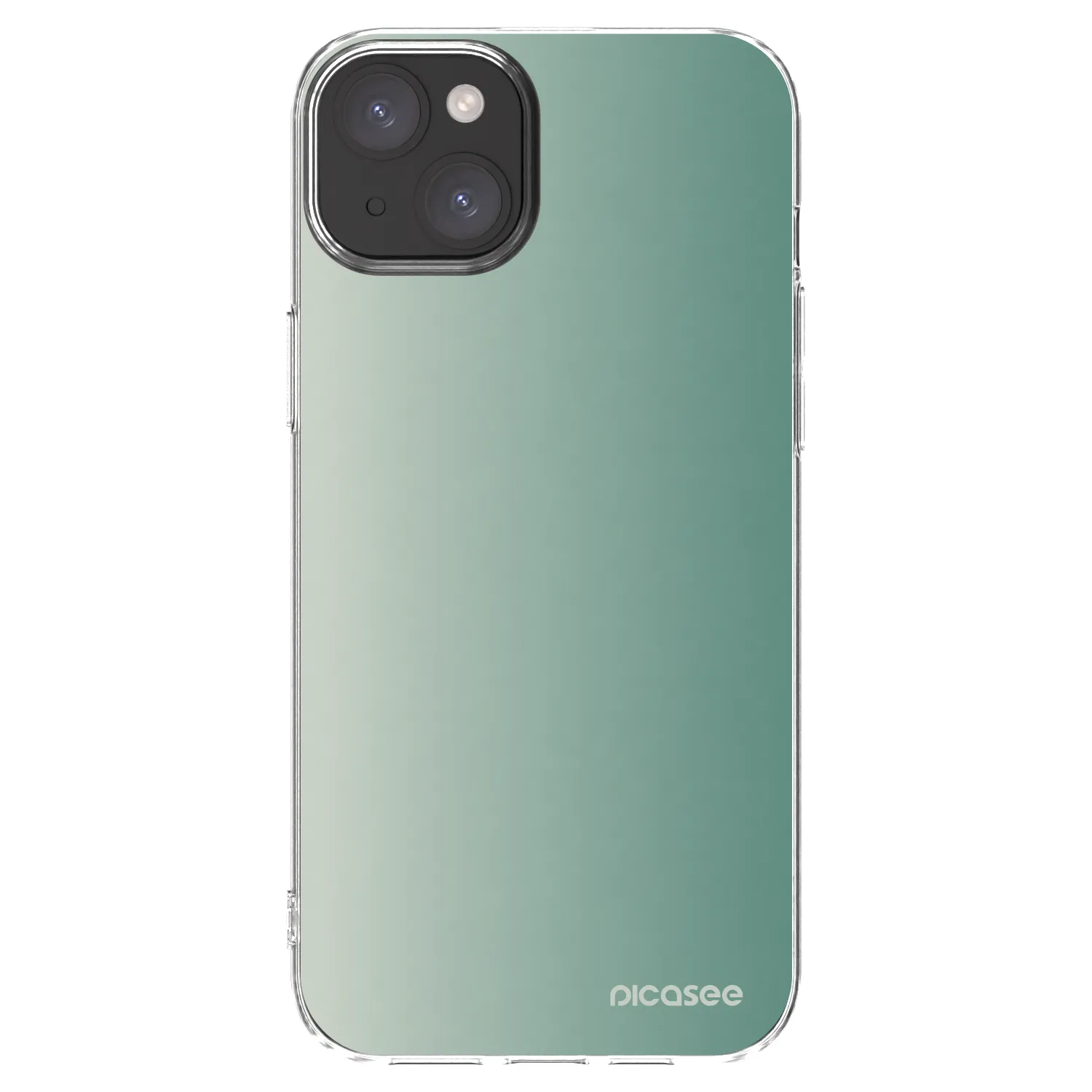 Picasee διαφανής θήκη σιλικόνης Apple iPhone 15 Plus - Misty Sage