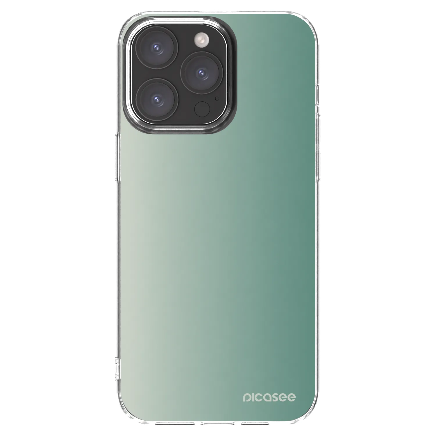 Picasee διαφανής θήκη σιλικόνης Apple iPhone 15 Pro Max - Misty Sage