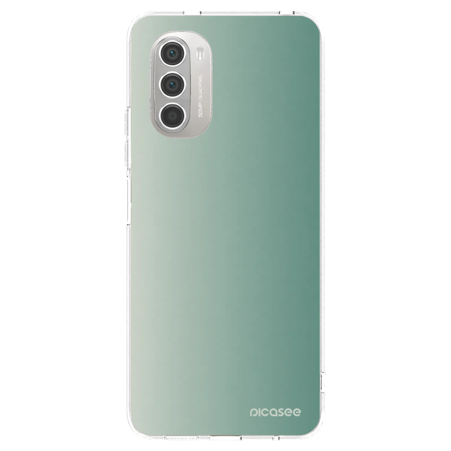 Picasee διαφανής θήκη σιλικόνης Motorola Moto G51 - Misty Sage