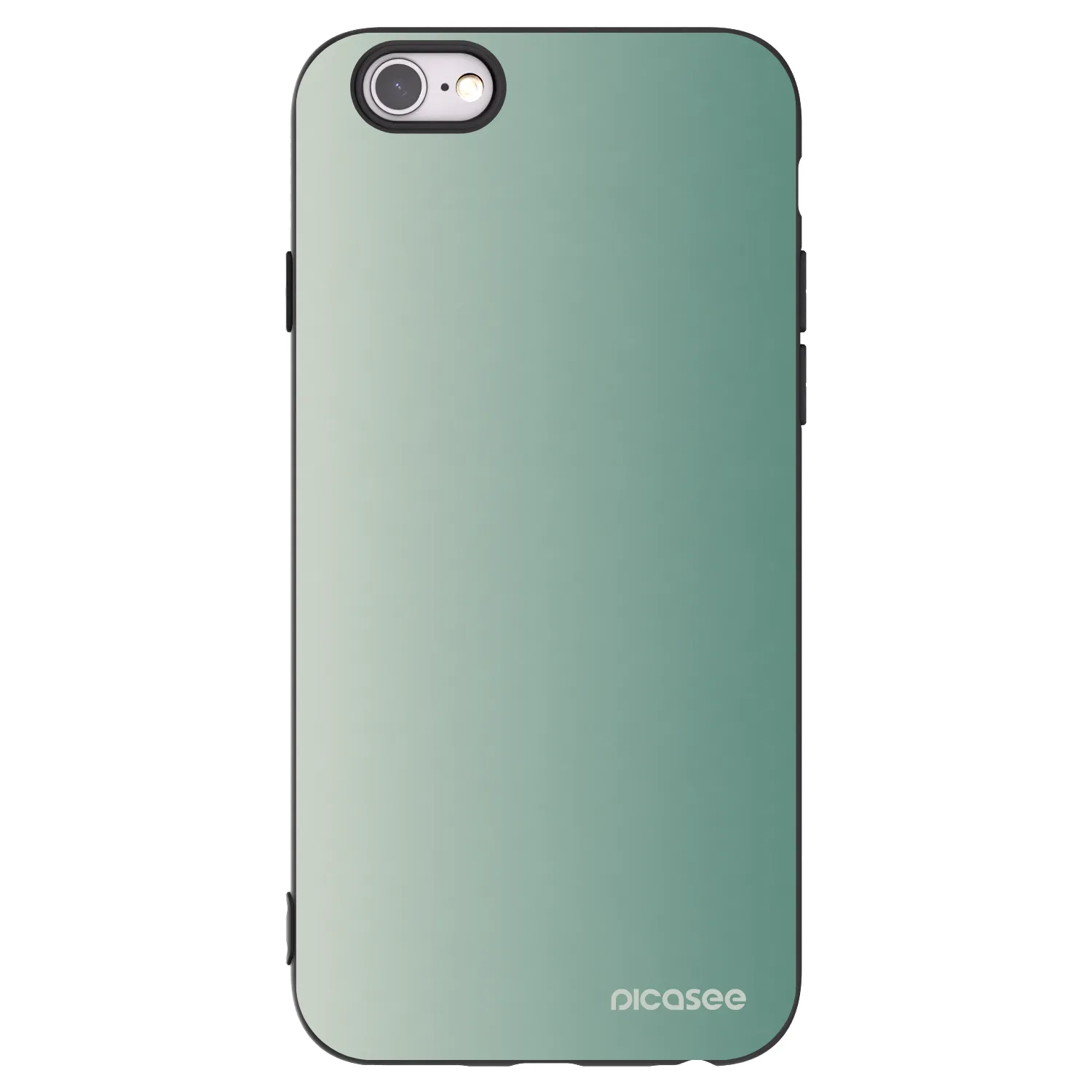 Picasee Μαύρη θήκη σιλικόνης για Apple iPhone 6/6S - Misty Sage
