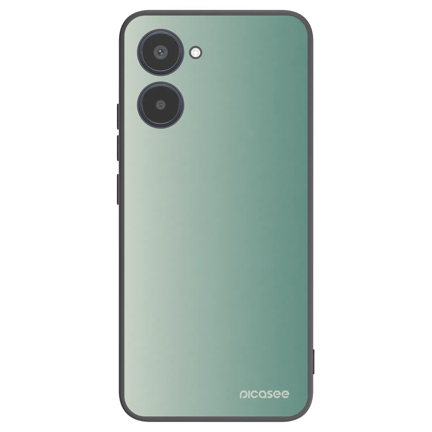 Picasee Μαύρη θήκη σιλικόνης για Realme 10 4G - Misty Sage