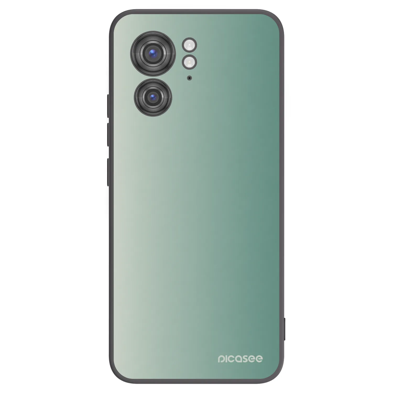 Picasee Μαύρη θήκη σιλικόνης για Motorola Edge 40 - Misty Sage